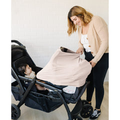 Konssy soft breathable fabric keeps baby comfortable during naps.