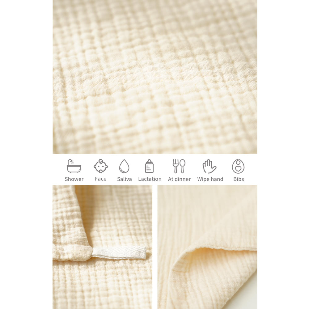 Konssy durable muslin washcloths stay soft after multiple washes.