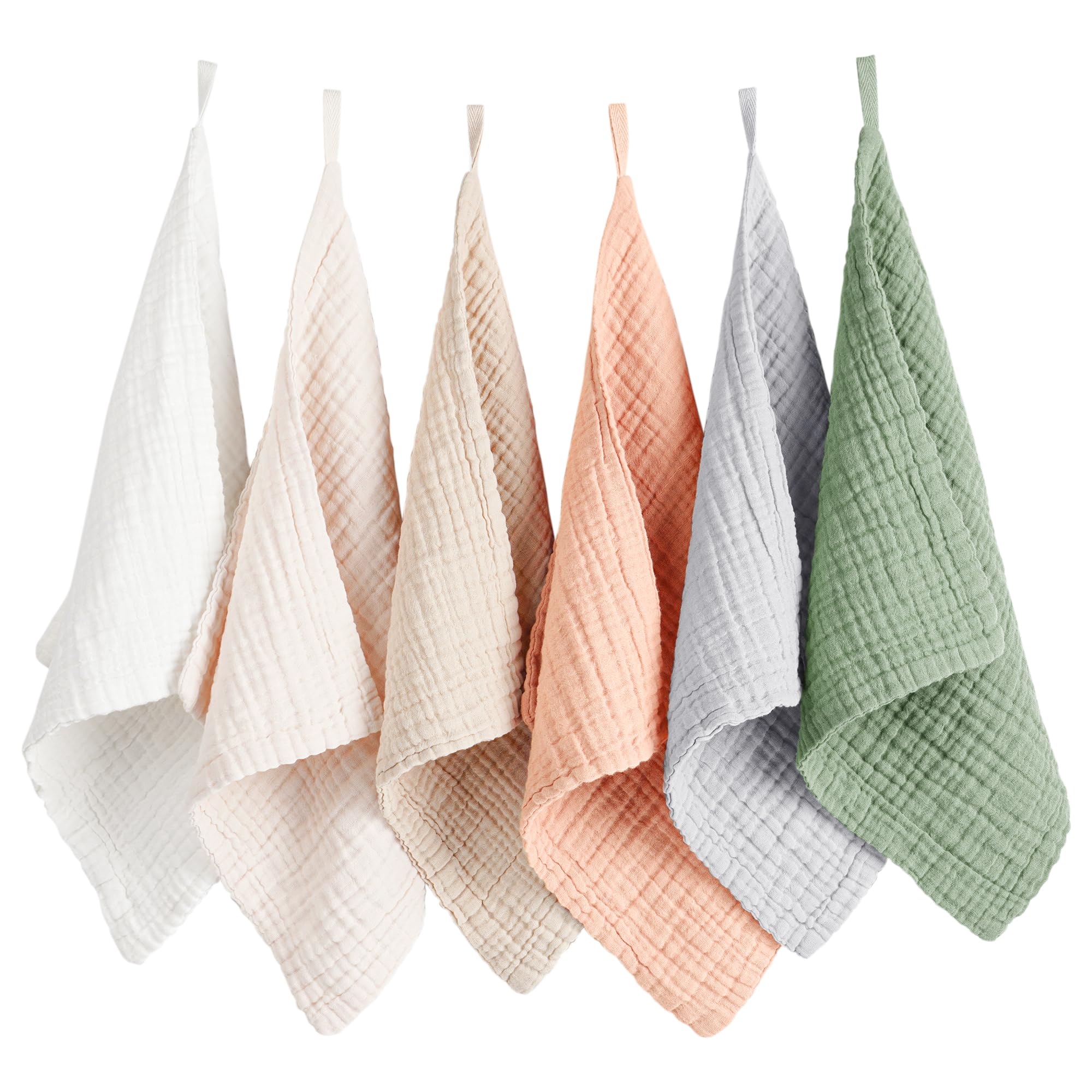 Konssy baby muslin washcloths offer ultra-soft touch for delicate skin during bath time