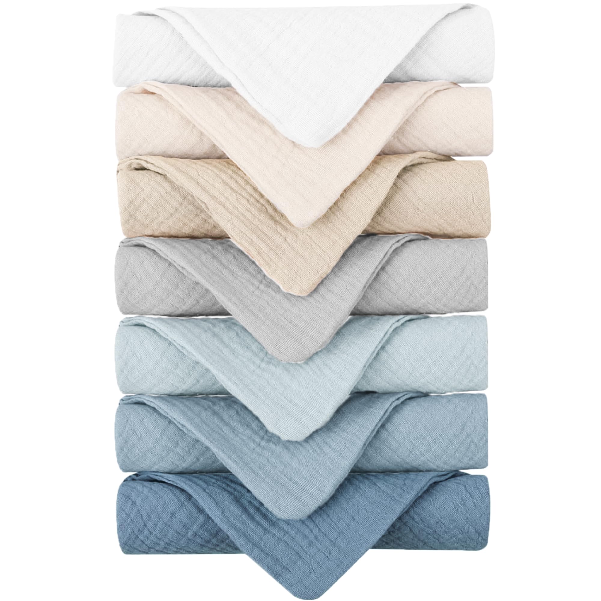 Konssy baby muslin washcloths soft touch for gentle newborn bathing
