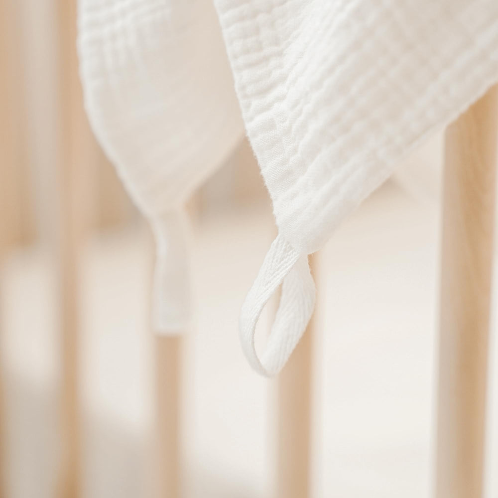 Konssy muslin washcloths are handy on the go for quick cleanups
