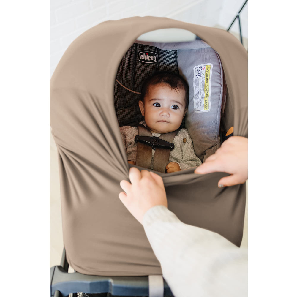 Konssy baby nursing cover is soft and breathable for comfortable feeds.