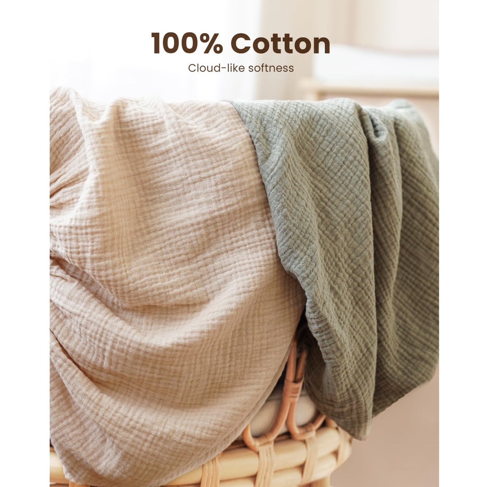 Konssy bassinet-sheets deep-pocket closeup shows secure stay-put fit