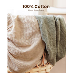 Konssy bassinet-sheets deep-pocket closeup shows secure stay-put fit