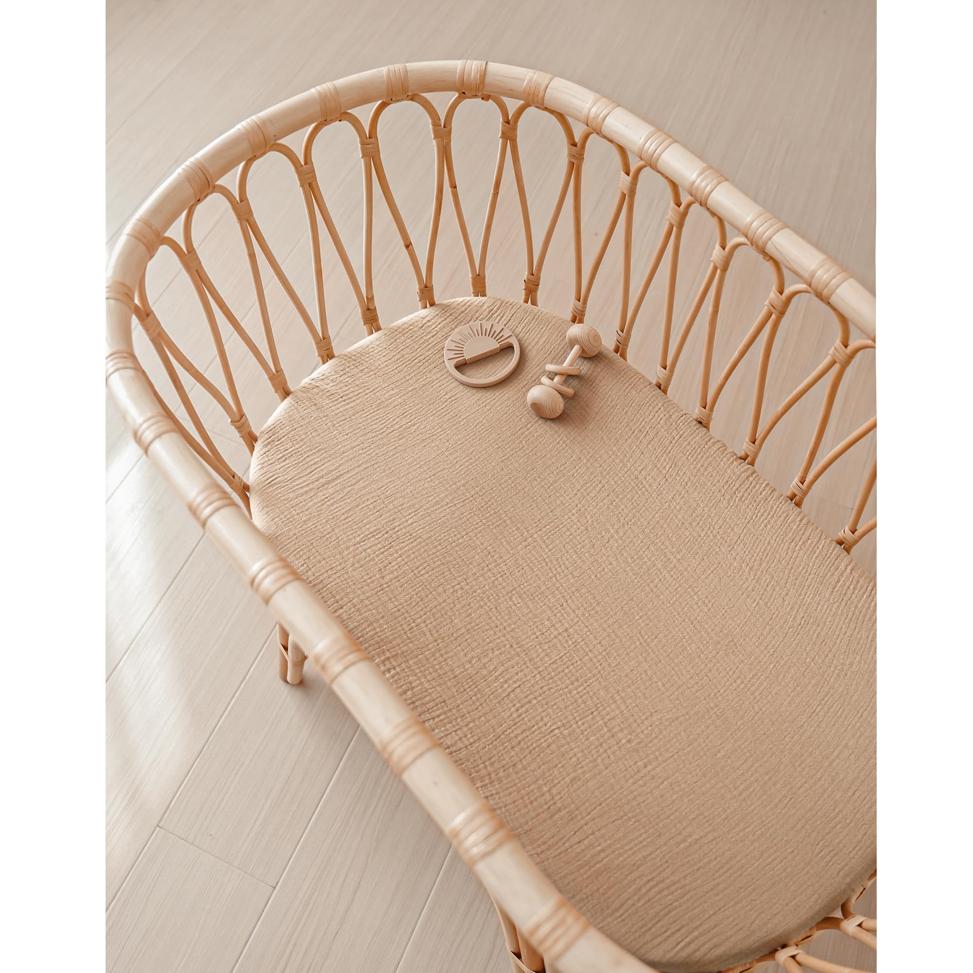 Konssy bassinet sheets gift-pack option for new parents