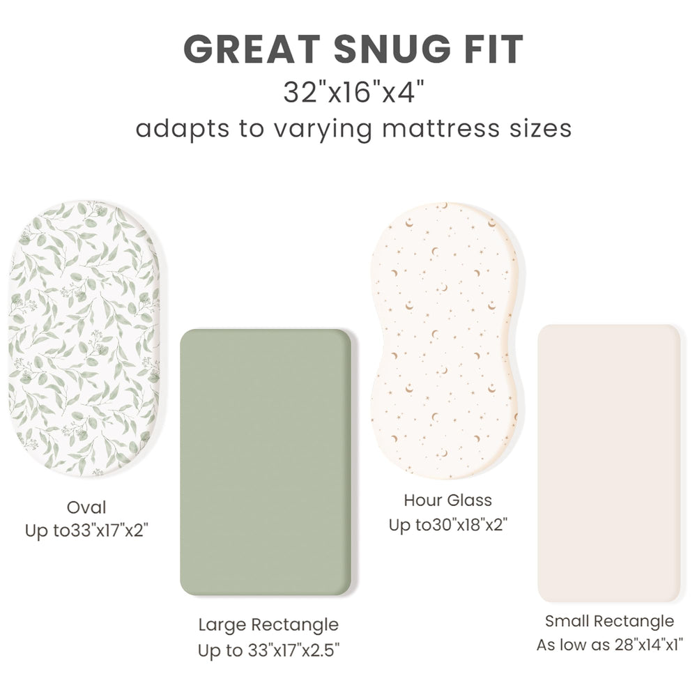 Machine-washable Konssy bassinet sheets after washing