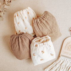 Konssy muslin sheets soft breathable texture for baby comfort