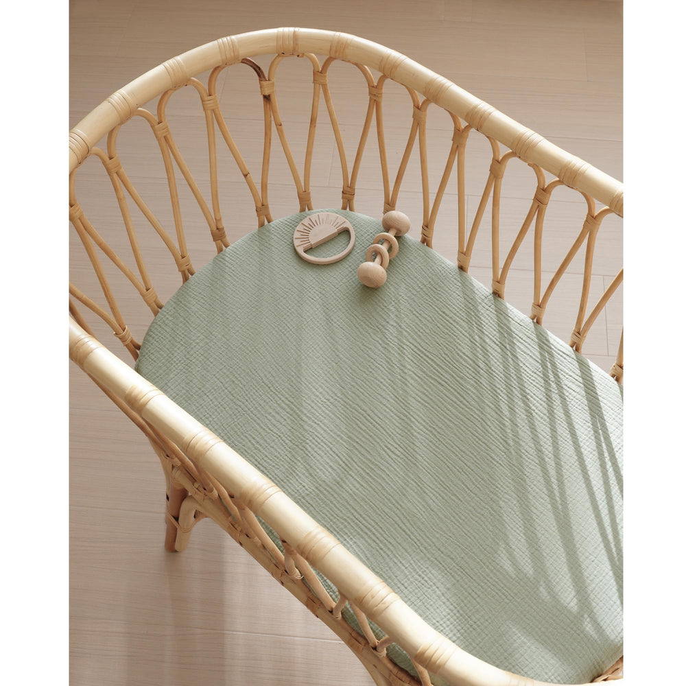 Konssy two-color Sprout and Fog Green design adds soft nursery aesthetics.