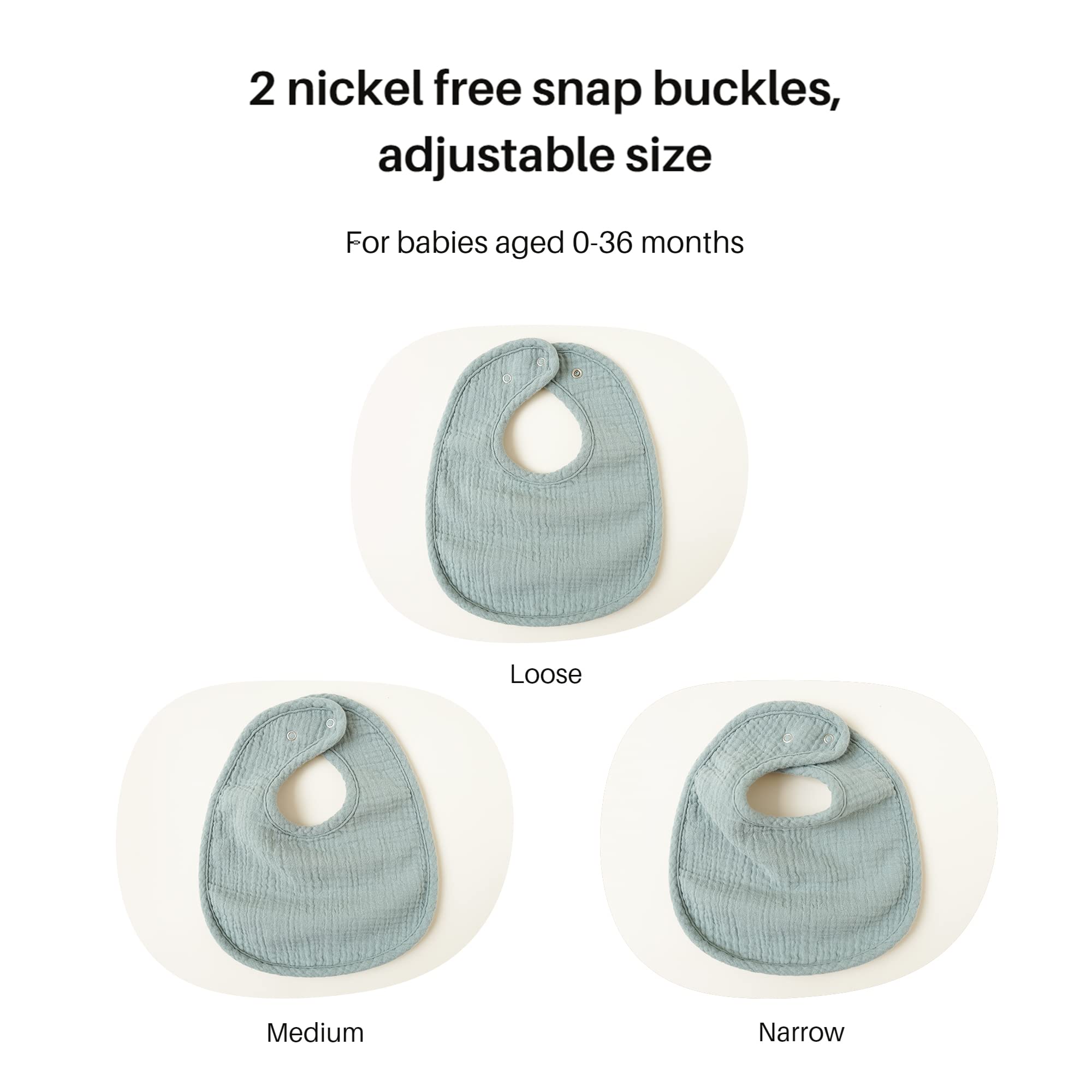 Konssy bib used as burp cloth to protect clothing.