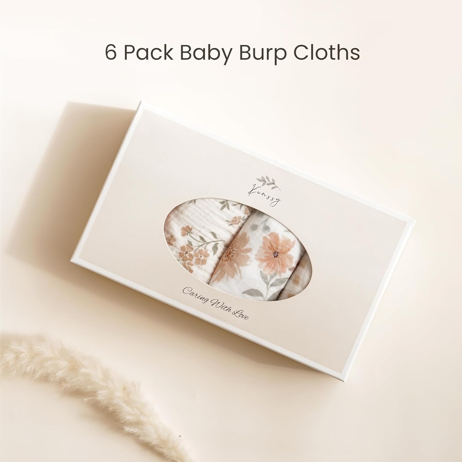 Konssy burp cloths easy care for quick cleaning