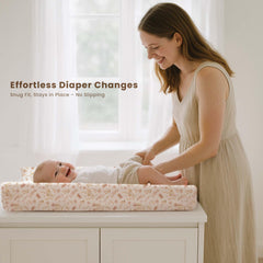 Konssy changing pad cover machine-washable for quick cleanup