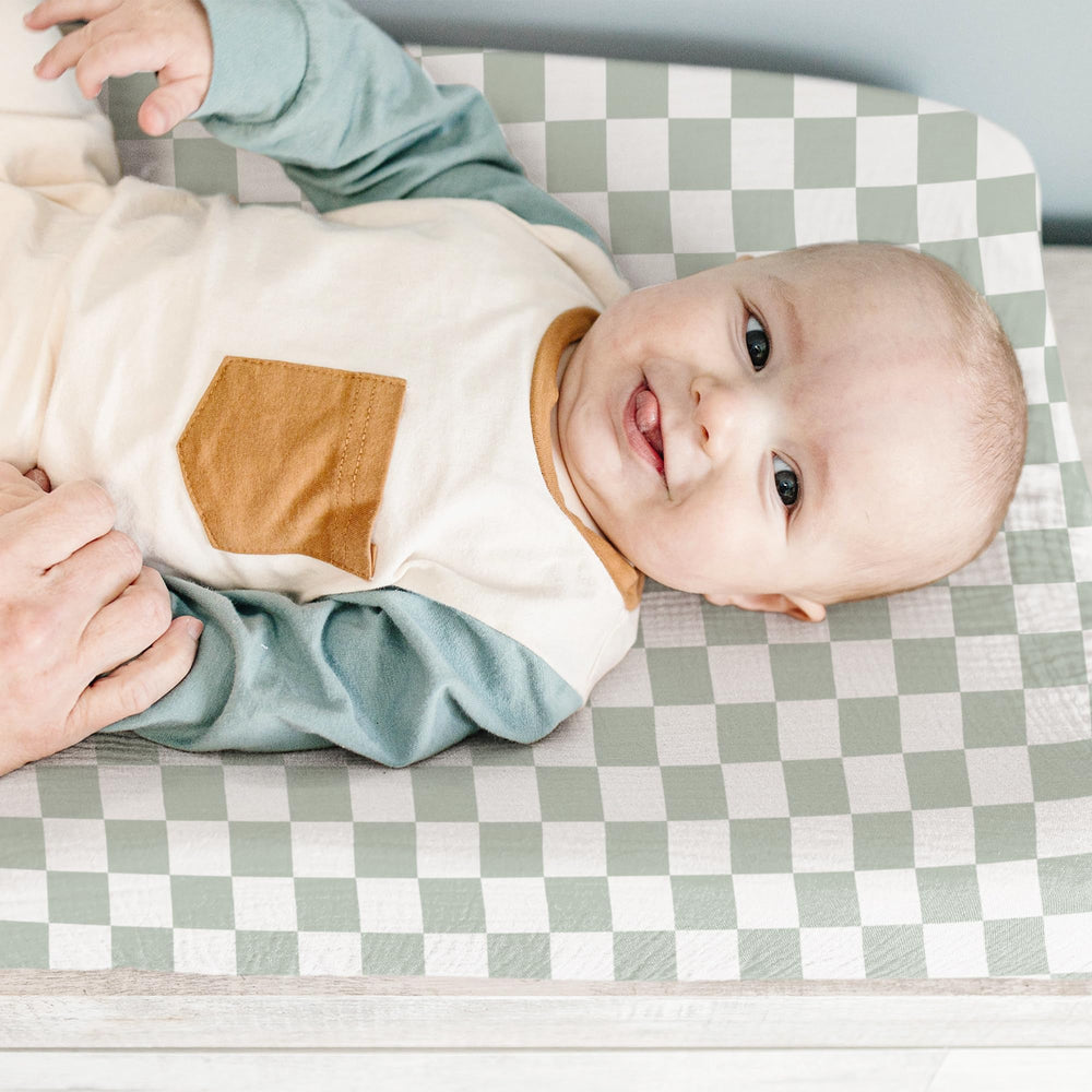 Konssy changing pad cover standard size 32x16 inches for compatibility.