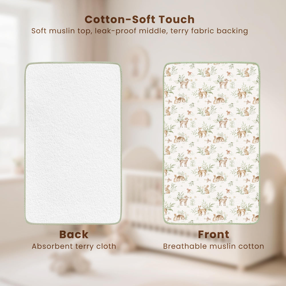 Konssy changing pad-folded-travel-compact demonstrates easy packing in a diaper bag