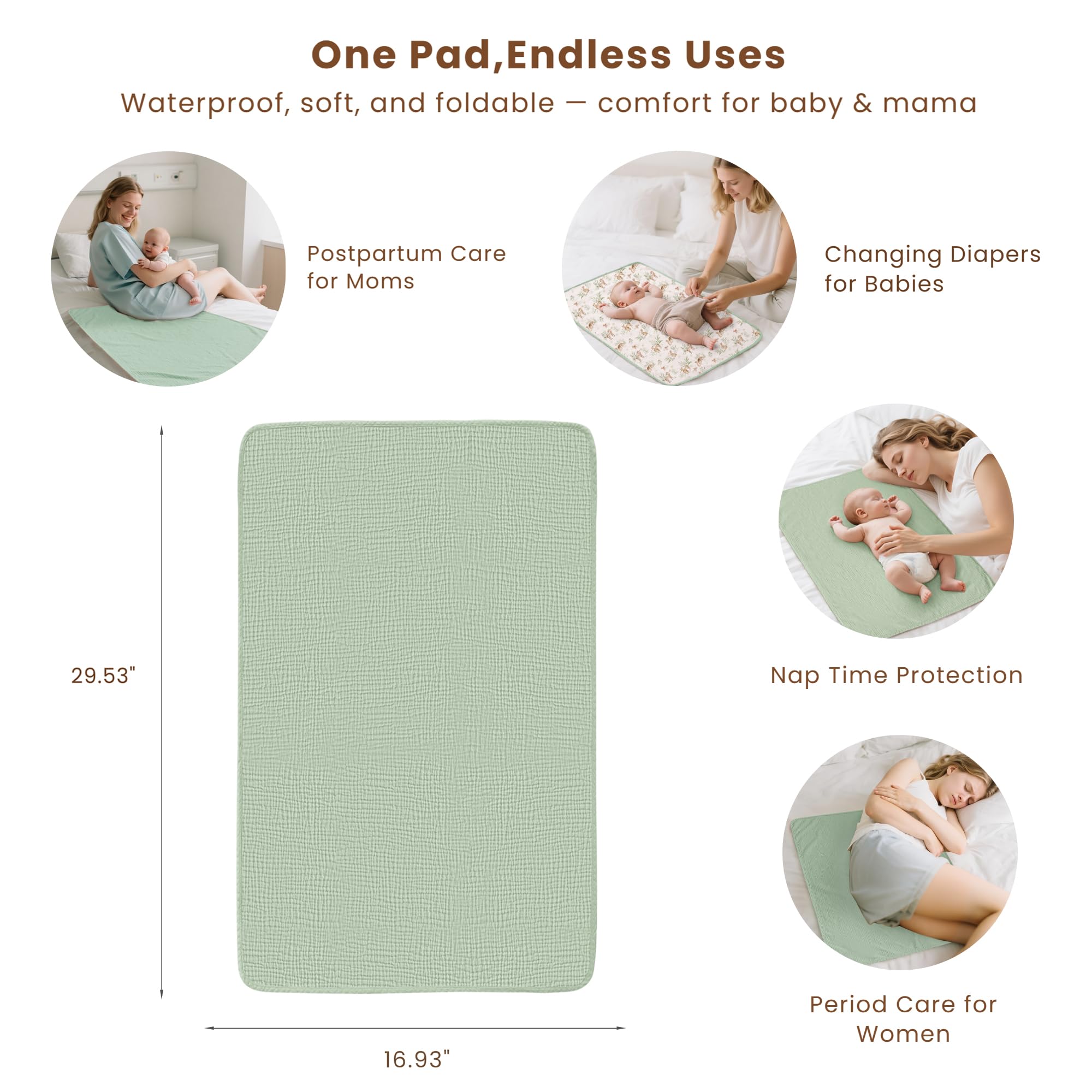 Konssy changing pad-in-diaper-bag conveys readiness for fresh changes anywhere