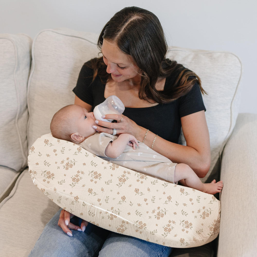 Konssy cover on pillow shows snug fit and easy slip-on convenience.