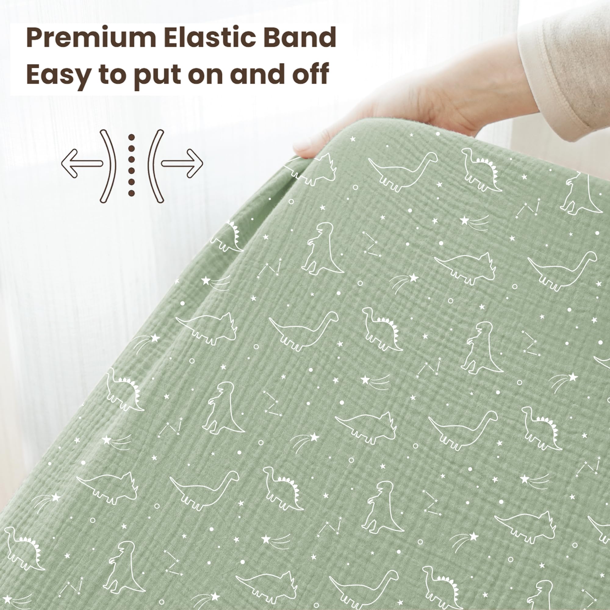 Konssy nursery design sheets add cute style to any crib