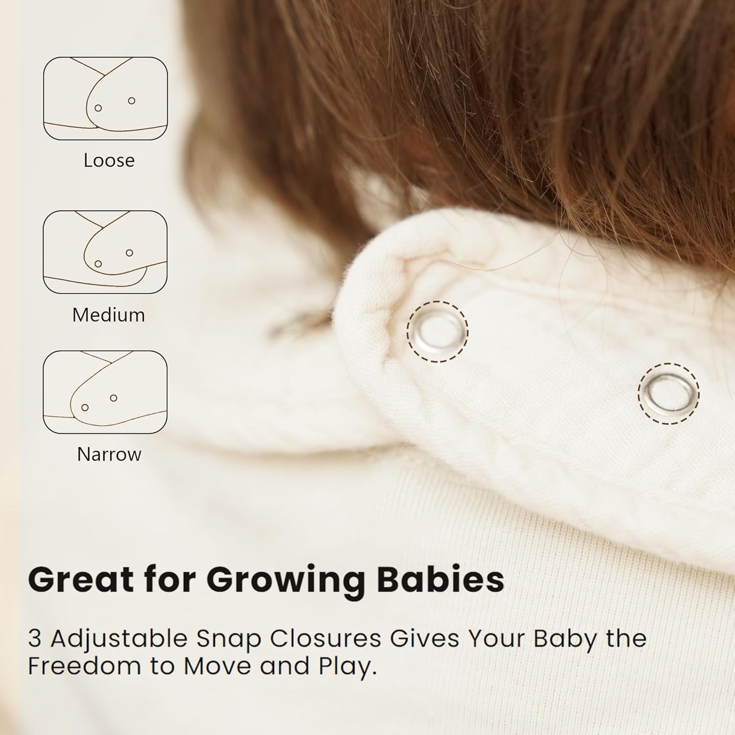 Konssy Muslin Baby Bib closeup highlights absorbent front and cozy fleece backing.
