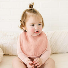 Konssy muslin baby bibs adjustable snap close for newborn to 36 months
