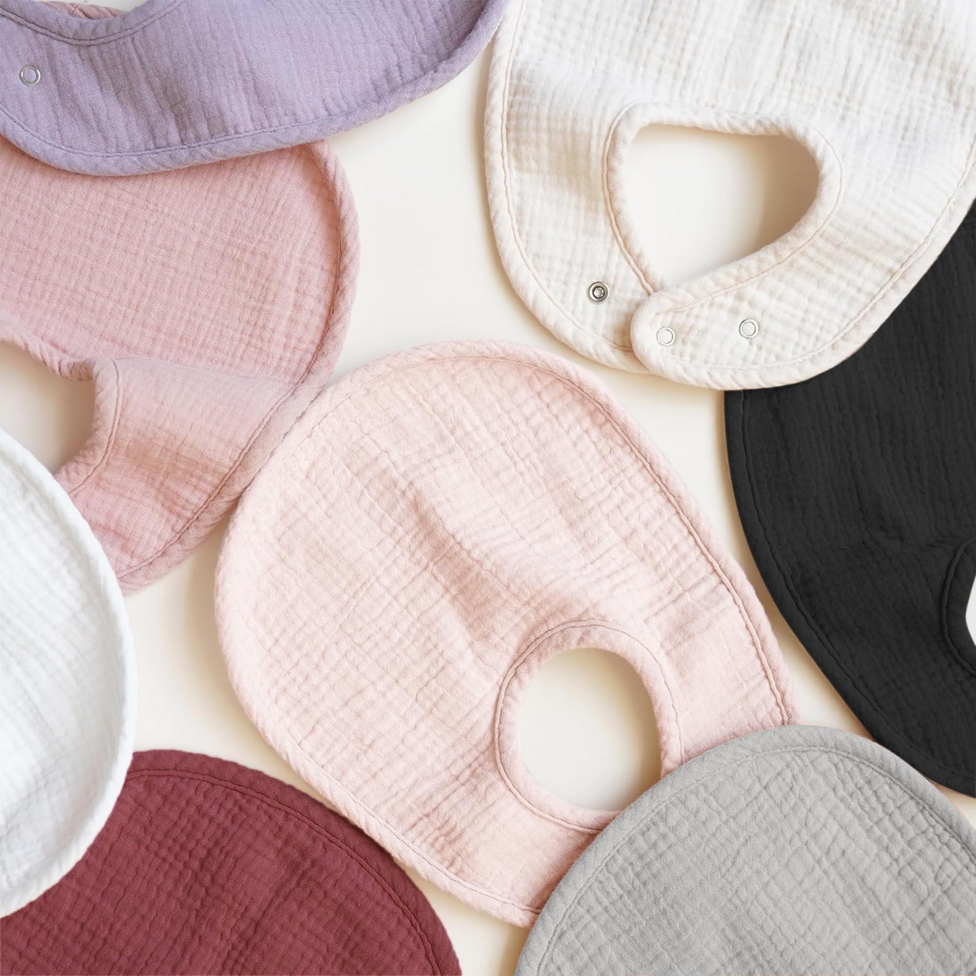 Konssy muslin baby bibs gift-ready packaging ideal for baby showers