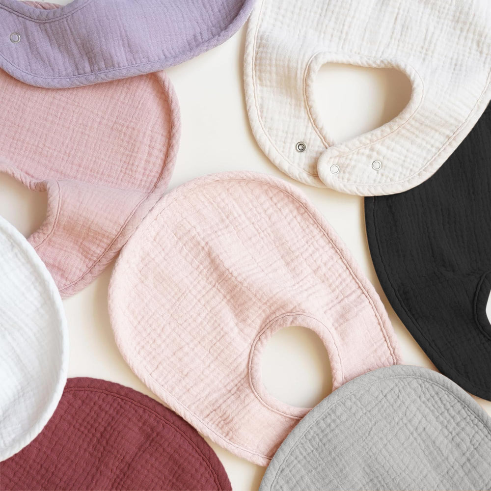 Konssy muslin baby bibs gift-ready packaging ideal for baby showers