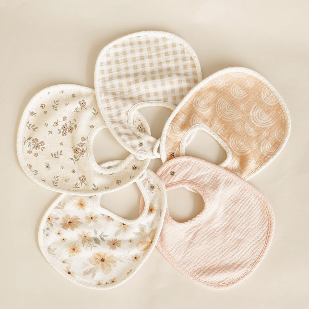 Konssy Muslin Baby Bibs 8-Pack gift-ready packaging, ideal baby shower gift