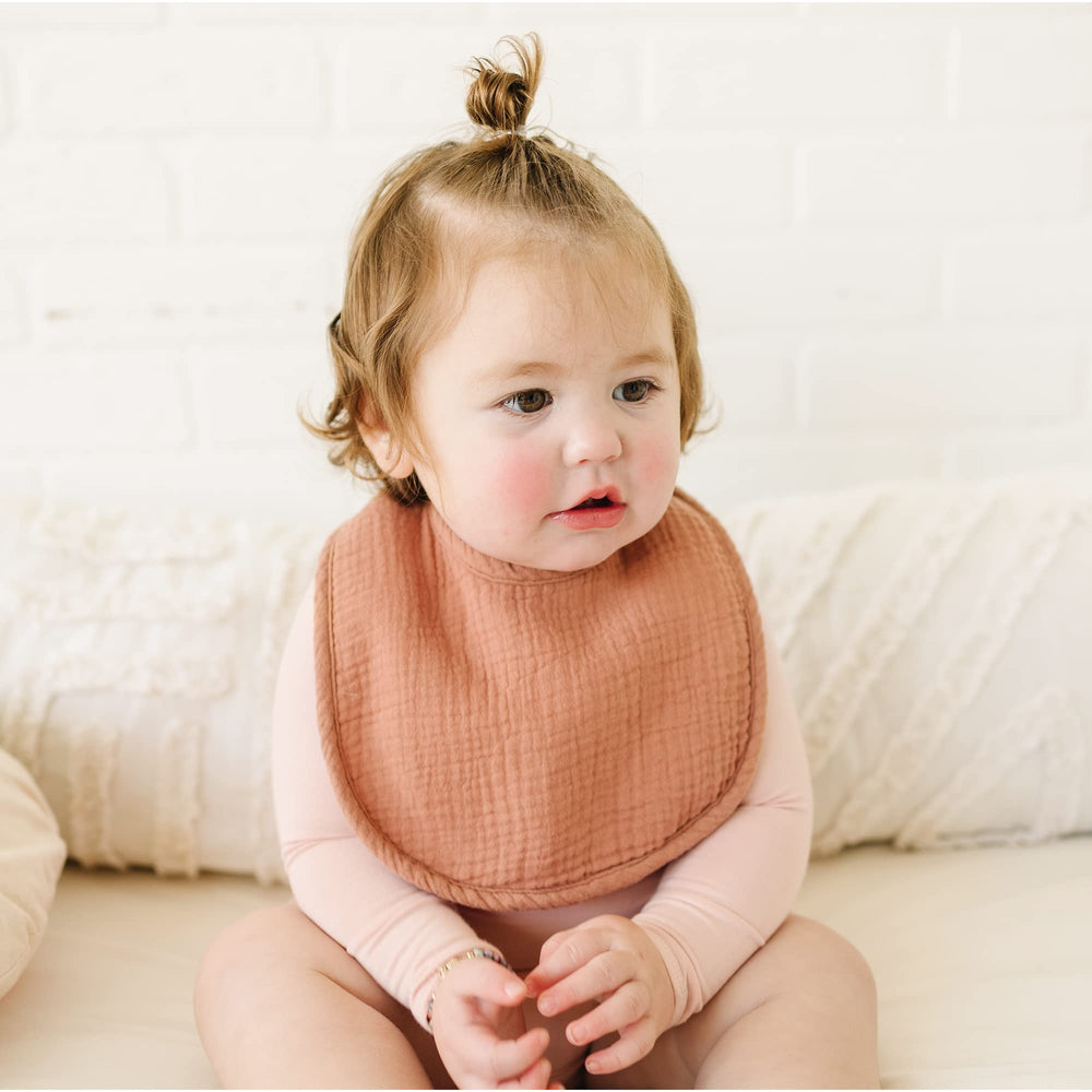 Konssy Muslin Baby Bibs function as versatile burp cloths when needed