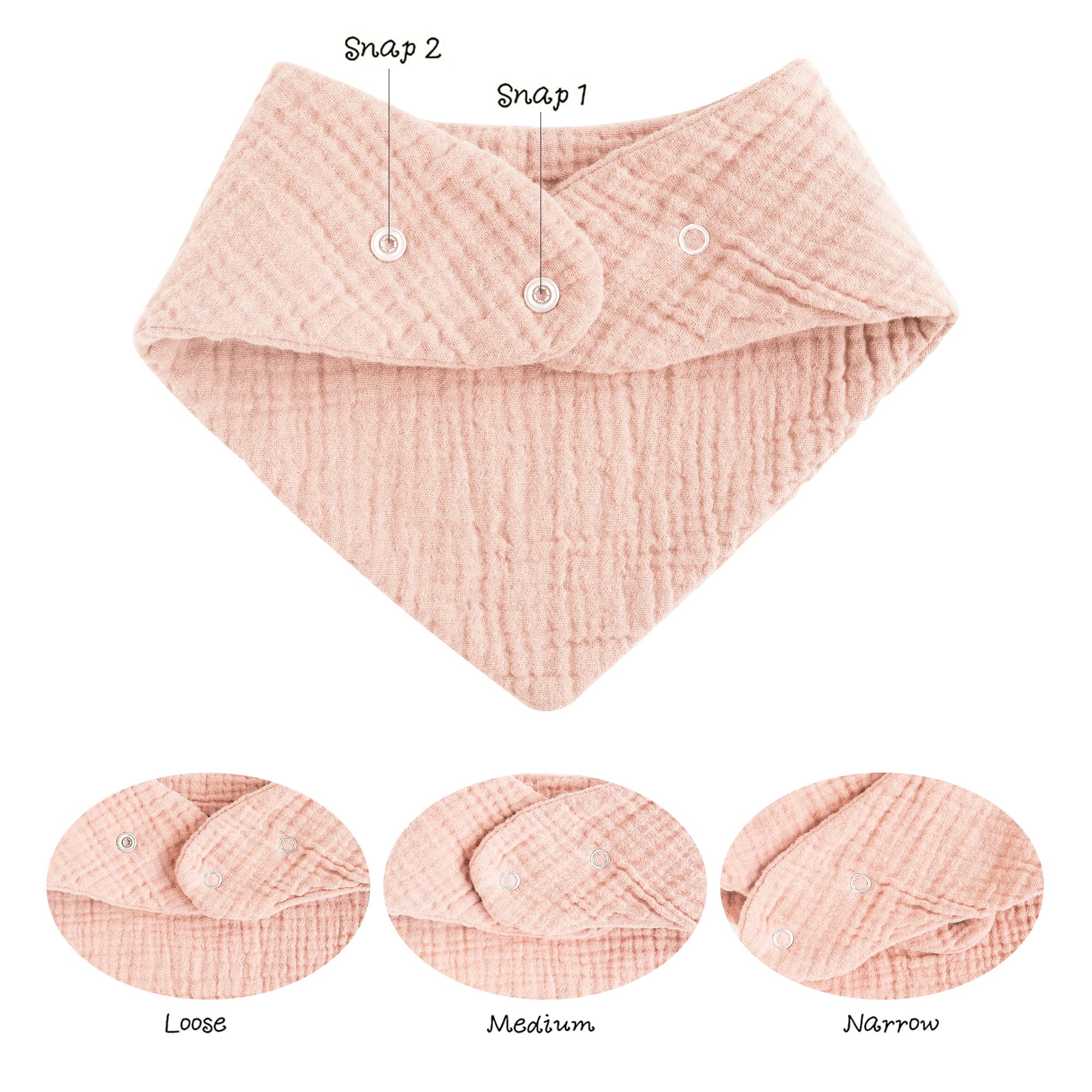 Konssy Muslin Baby Bibs used as burp cloths absorb moisture during feedings