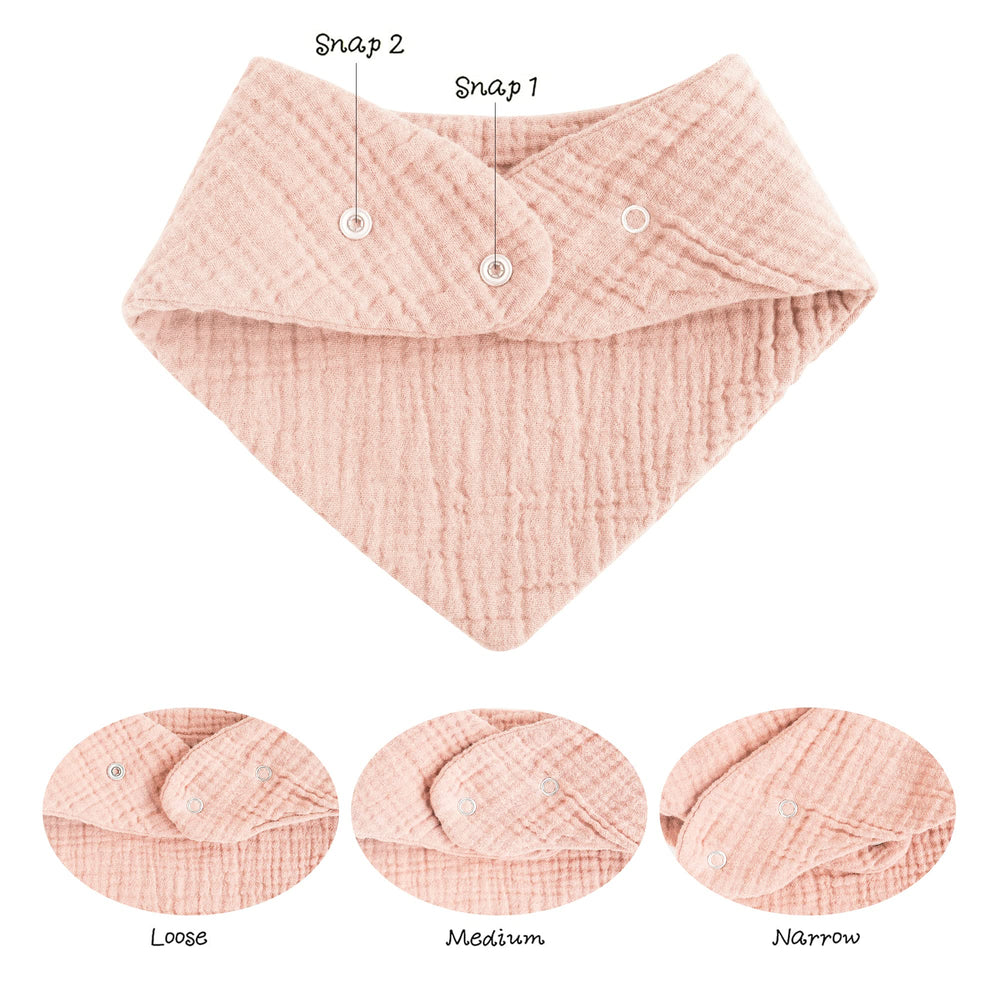 Konssy Muslin Baby Bibs used as burp cloths absorb moisture during feedings