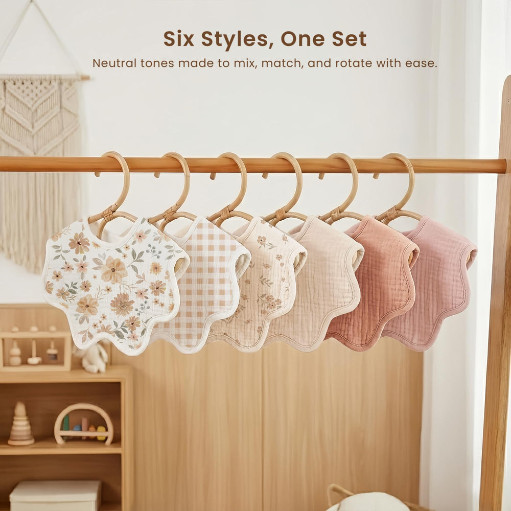 Konssy Muslin Baby Bibs gift-ready packaging for showers.