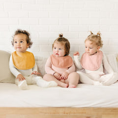 Konssy Muslin Baby Bibs soft front cotton with fleece back for gentle wear