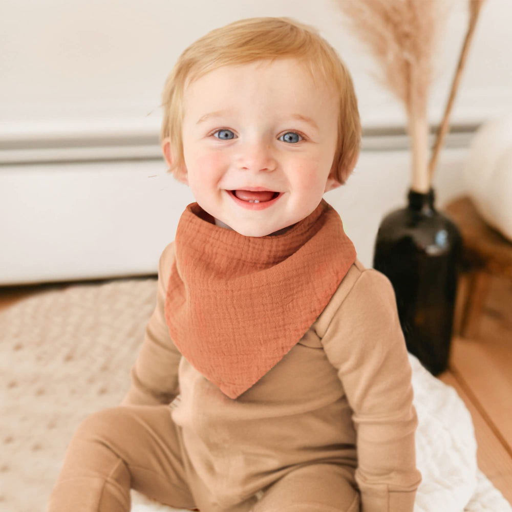 Konssy Bibs guard against drool during teething and playtime