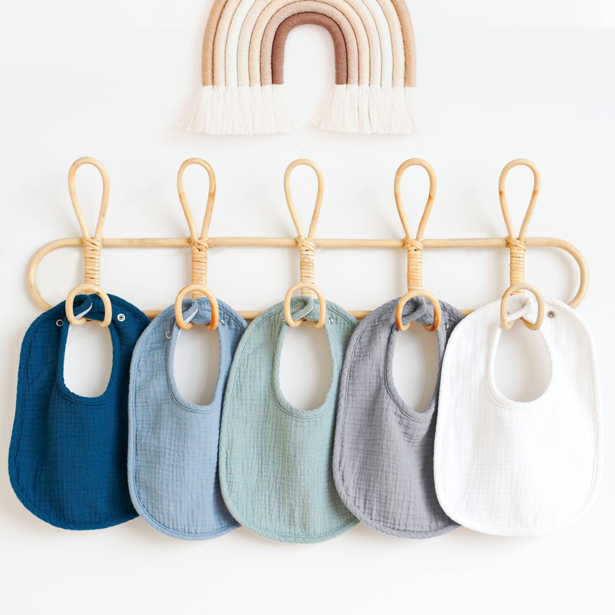 Konssy muslin baby bibs machine washable care for busy parents.