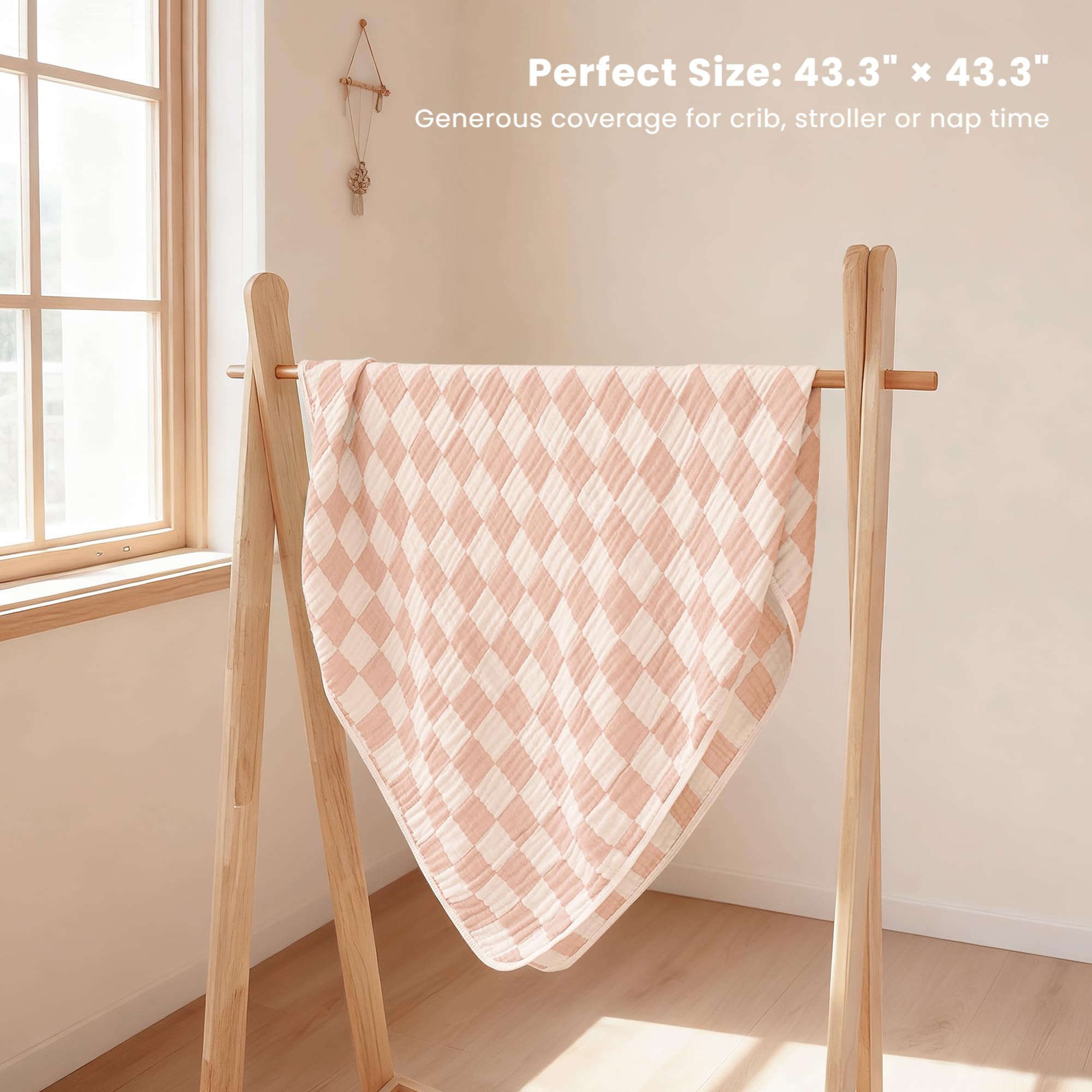 Konssy Muslin Baby Blanket after washing becomes softer
