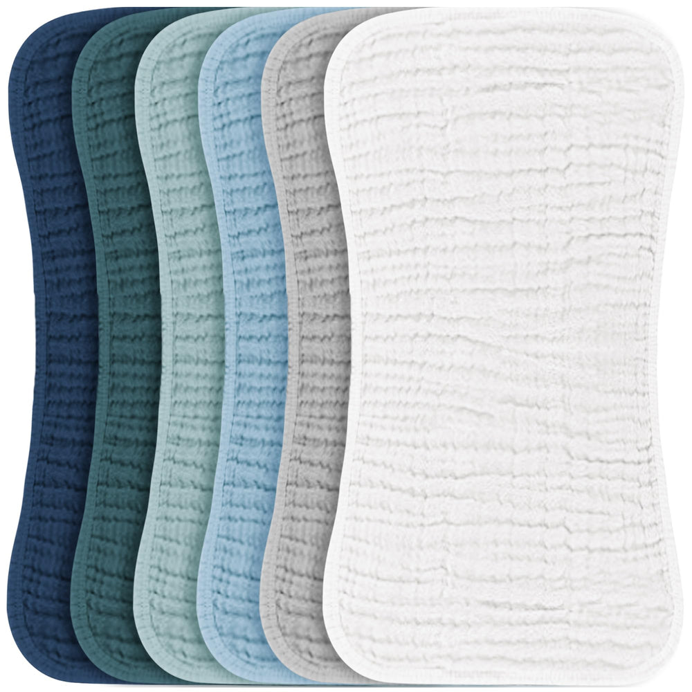 Konssy muslin baby burp cloths soft-absorbent for sensitive skin