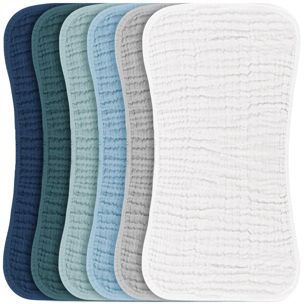 Konssy muslin baby burp cloths soft-absorbent for sensitive skin