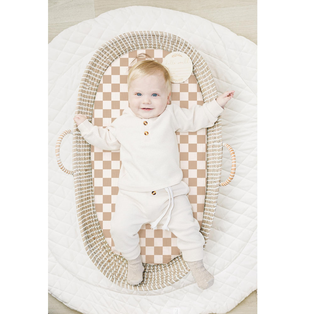Konssy coffee-check sheet for hourglass 30x18 keeps baby cool during naps