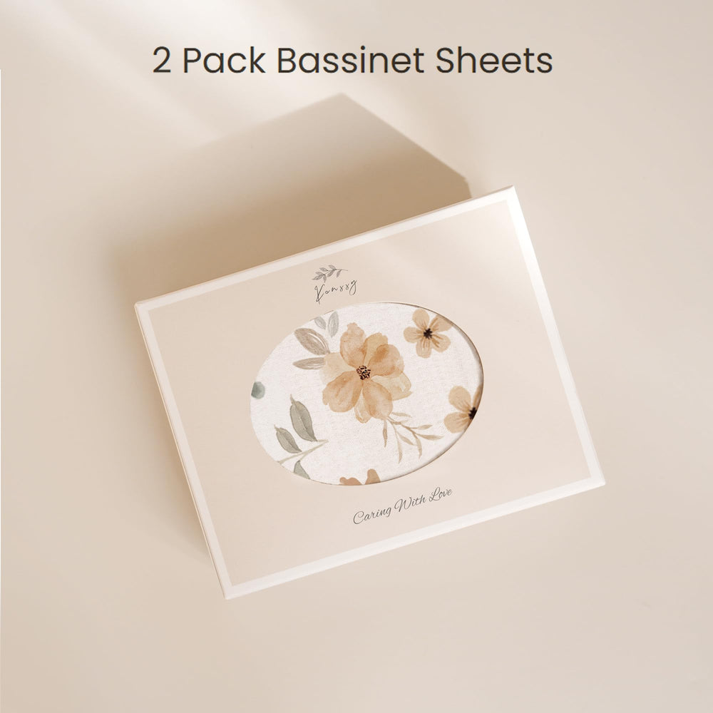 Konssy muslin fitted sheet breathable cotton for baby comfort