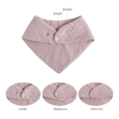 Konssy Muslin Bibs absorbent-muslin fabric keeps outfits clean during drool and spit-ups.