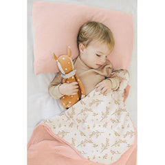 Konssy muslin blanket 40x36 inches provides cozy nap-time coverage