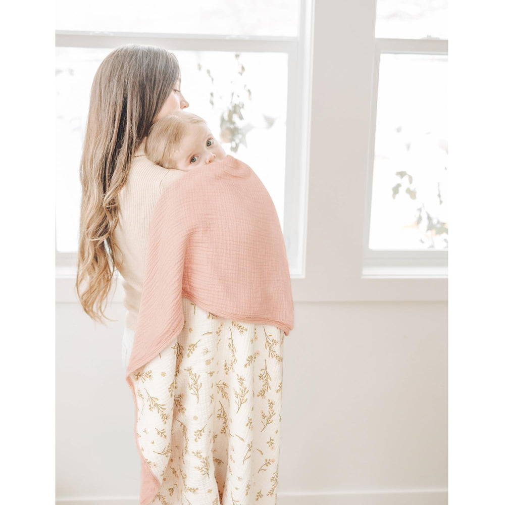 Konssy muslin blanket ideal for cuddle time, nap routines, and travel