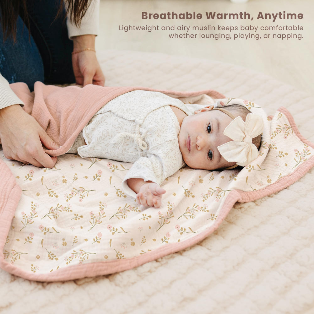 Konssy Muslin Blanket machine washable care keeps softness after many washes.