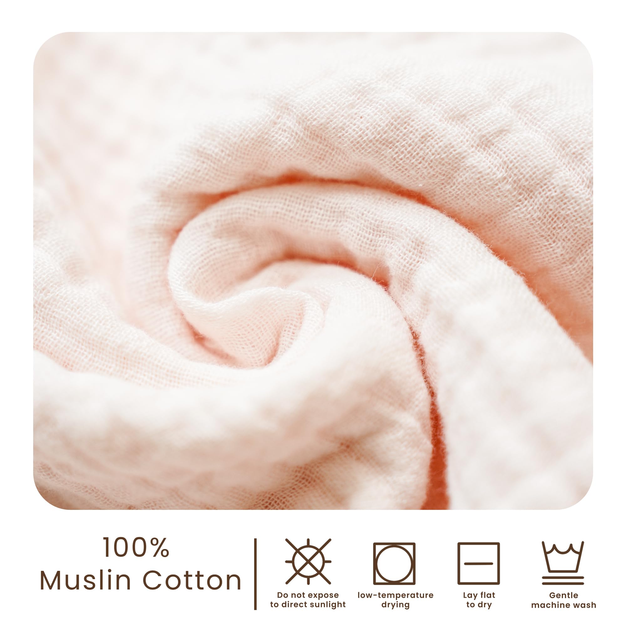 Konssy muslin burp cloth gift-ready packaging makes a thoughtful baby gift.