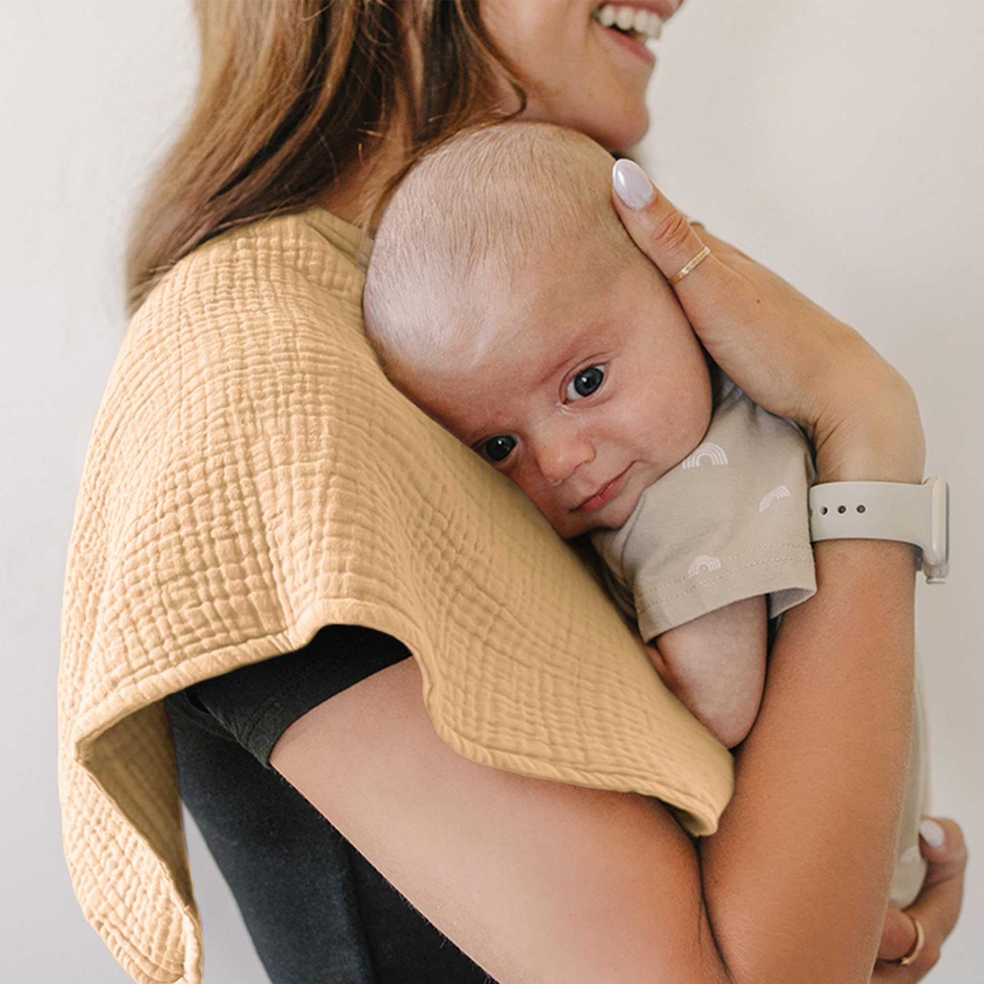 Konssy muslin burp cloth newborn-use suitable from birth.