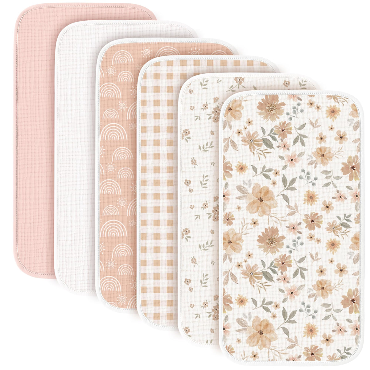 Konssy muslin burp cloths with soft texture for gentle baby skin