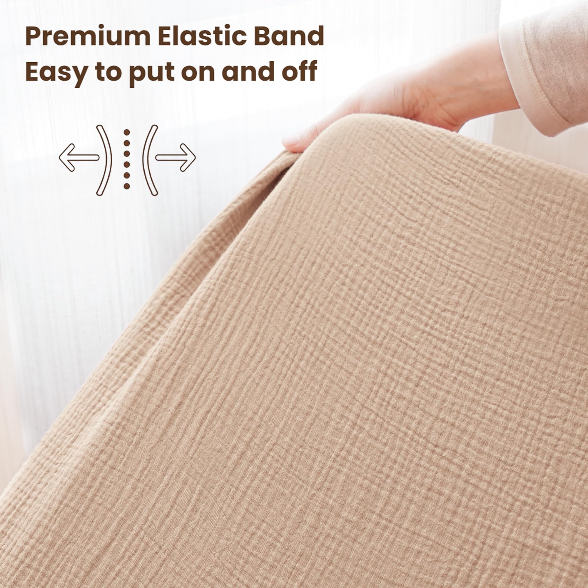 Konssy crib sheets in a 2-pack for easy rotation and setup.