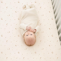 Konssy muslin crib sheets 2-pack highlight convenient, budget-friendly nursery essential.