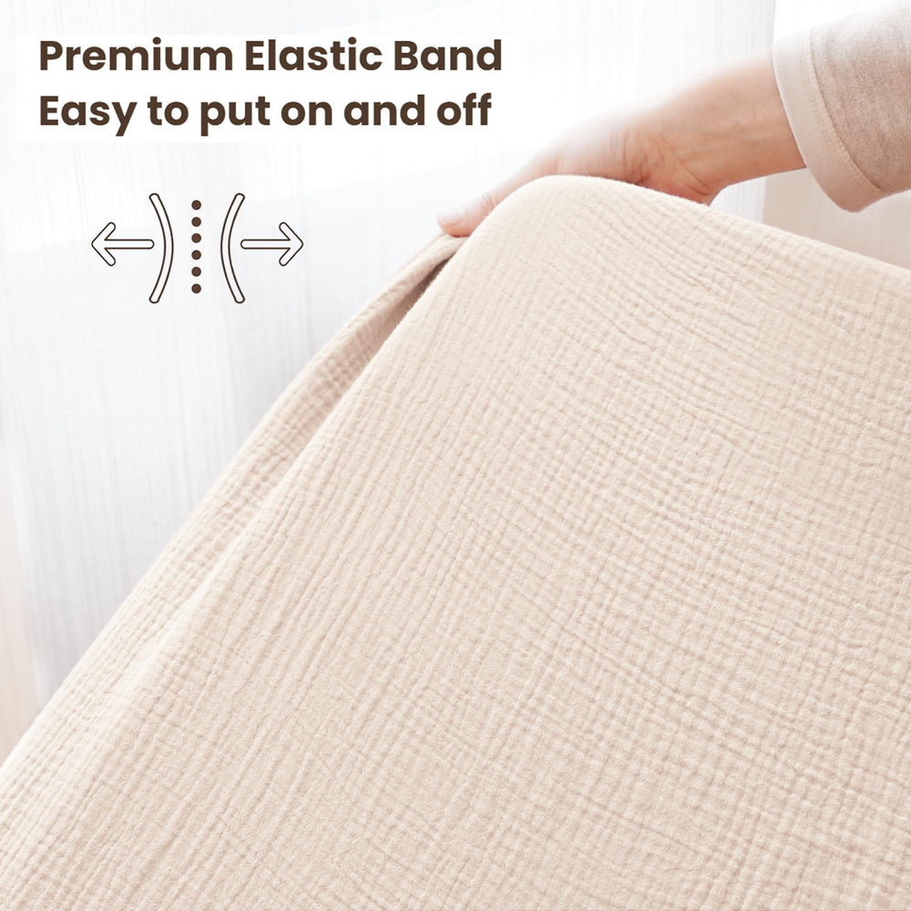 Konssy crib sheets enhance nursery decor while supporting restful naps for babies.