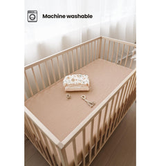 Konssy Muslin Crib Sheets soft-breathable-cotton for gentle baby skin.