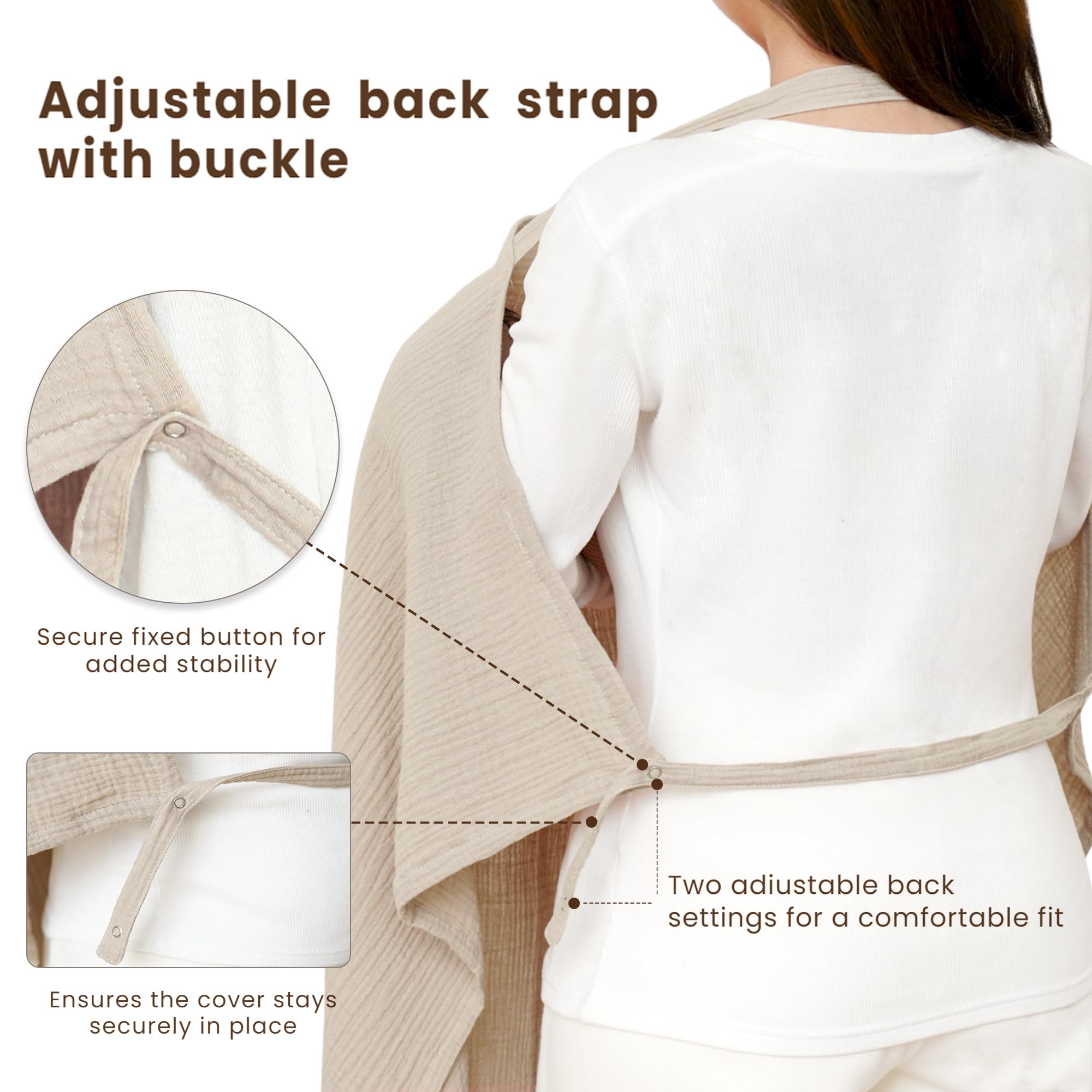 Konssy Car Seat Canopy in Summer Wheat protects baby from sun and wind.