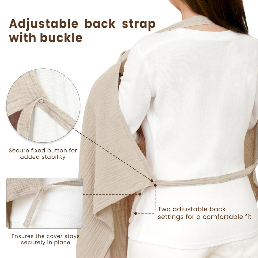 Konssy Car Seat Canopy in Summer Wheat protects baby from sun and wind.